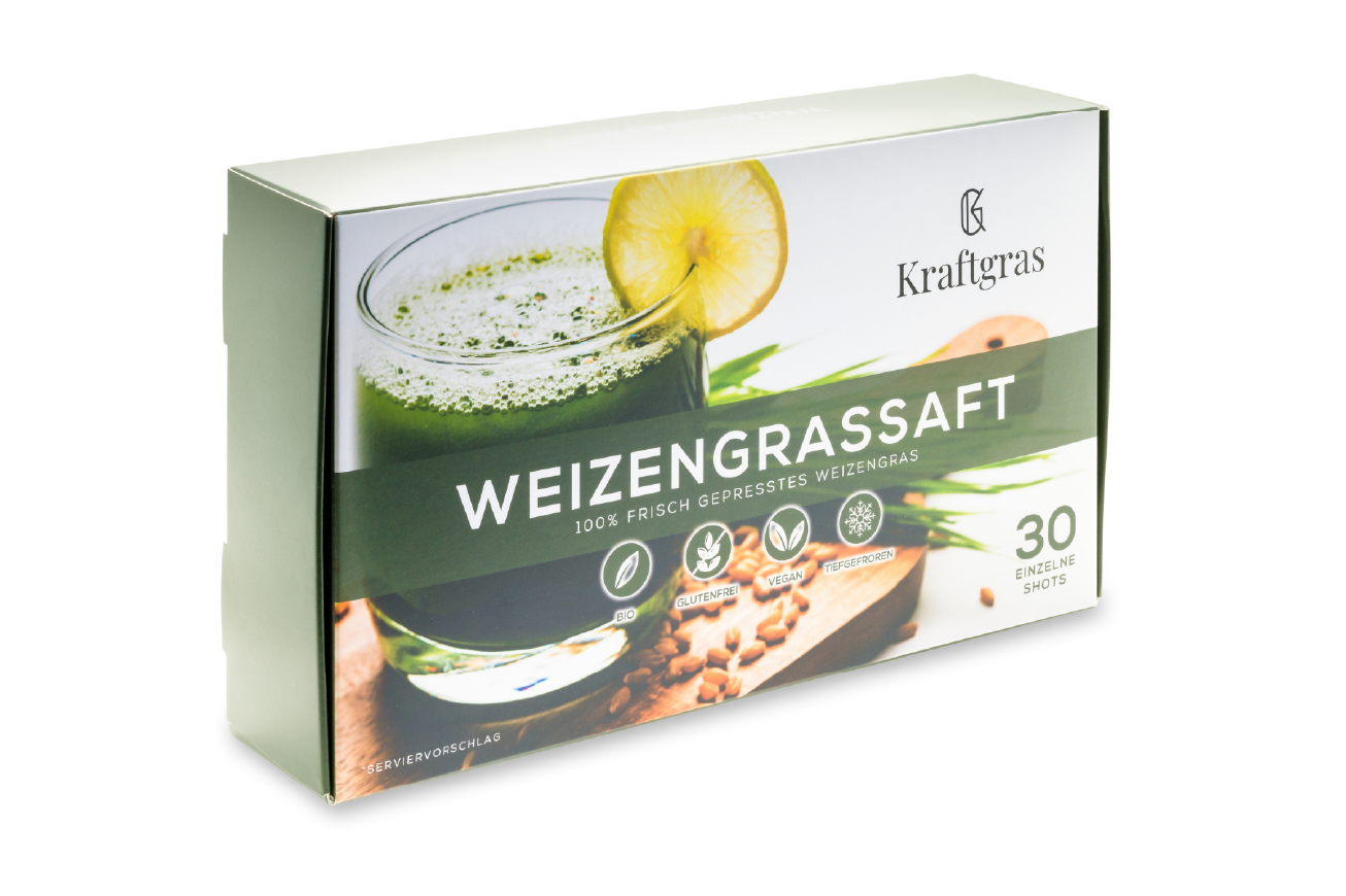 30 Bio Weizengrassaft Shots gefroren (CH)